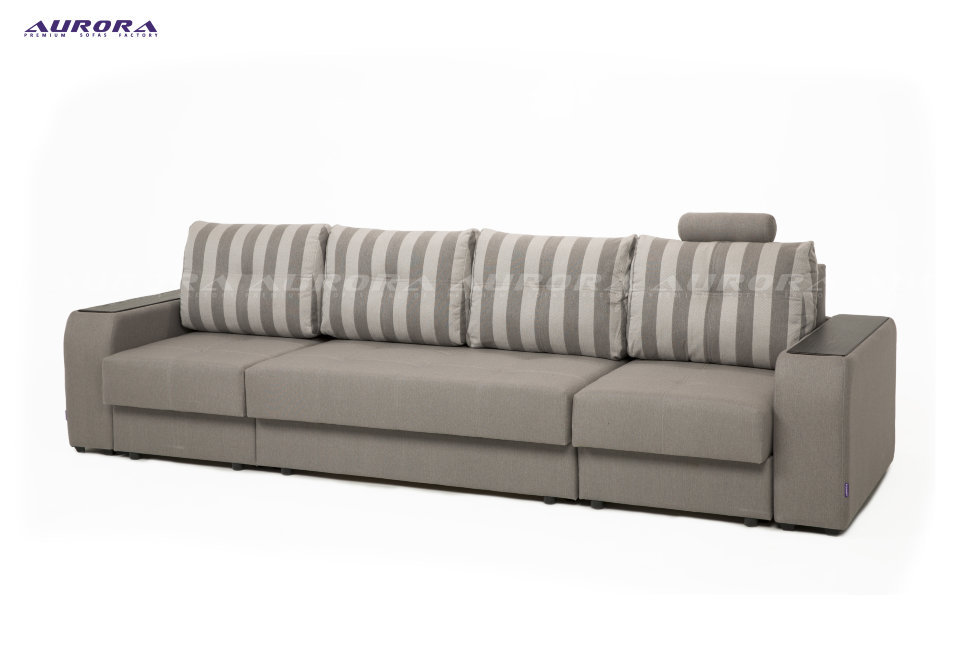 Диван «Левел 1+2+1» Площадь спального места настолько широкая, что модель получила статус “диван-кровать”.